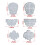 Skull Shape Coaster Silicone Mold Halloween Pumpkin-Ghost 03 4
