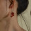 Heart Drop Earrings Gothic Ear Dangle Gothic Style Ear-2 5