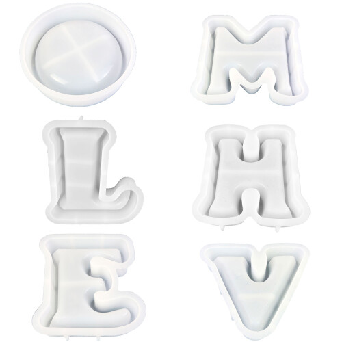 Storage Container Crafting Silicone Mold Personalized-E letter 1