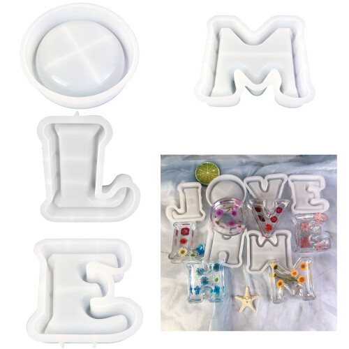 Storage Container Crafting Silicone Mold Personalized-E letter 2