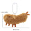 Dolls Bag Keychain Plush Keys Chain Backpack Pendant for 3