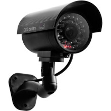 Simulation Bullet Camera, Waterproof Outdoor Indoor Security Solution with Adjustable Mounting Bracket for Easy Install