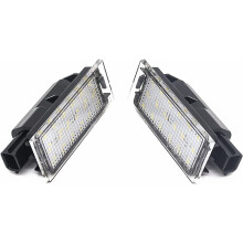 Verbeterde kentekenplaatverlichting, upgrade voor Clio Espace Kadjar, xenonwitte LED-kentekenplaatverlichting met ingebouwde CAN-buscontroller,