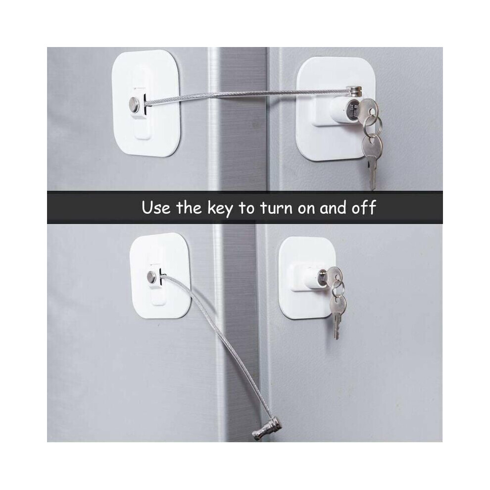 Versatile Design Refrigerator Lock, Multi-Purpose Security Solution For Your Home And Workplace, Combination Lock Ensuring Child Safety And Peace Of 9169997067913