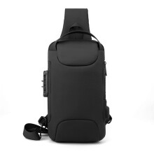 Zaino a tracolla in tessuto Oxford per le avventure di tutti i giorni, borsa antifurto impermeabile con ricarica efficiente per uomo e donna