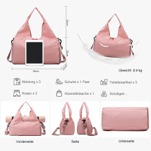 Reise-Yogatasche, geräumig und vielseitig, wasserdichtes Material für Damen und Herren, verstellbare Yogamattenhalterung, tragbar, komfortable