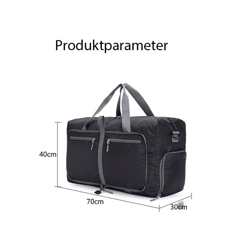 Τσάντα ταξιδιού Duffel, πτυσσόμενη και ελαφριά, ευρύχωρη κύρια θήκη, ευέλικτοι 1