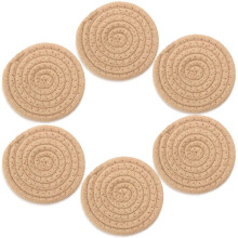 Porta-copos reutilizáveis e laváveis, com alta capacidade de absorção de água graças à sua espessura de 8 mm, e resistentes ao calor.