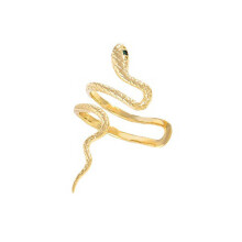 Sierlijke Clip On Snake Oorbellen Persoonlijkheid Dierlijke-Goud