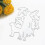 Είδη Scrapbooking με θέμα το κυνήγι, λεπτές μήτρες Wafer για κατασκευές, τρισδιάστατα εφέ, 4