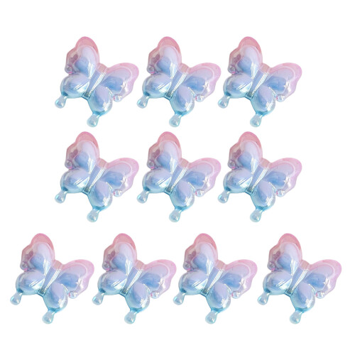 10-teiliges Perlen-Set mit-Rosa Blau