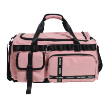 Weekender-Handgepäcktasche, strapazierfähige Polyester-Sporttasche mit großem Fassungsvermögen, separatem Schuhfach, Reisetasche für Damen und