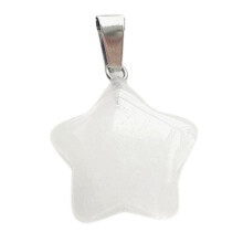 Star Pendant Star Charm Fashion Jewelry-12. White crystal