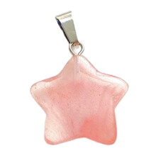 DIY Star Shaped DIY Necklace Bracelet Jewelry-4 pink Crystal