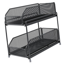 Ausziehbarer Schrank-Organizer, 2 Ebenen,