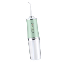 Electric Dental Irrigator Green with 4 Nozzles Portable Water Flosser