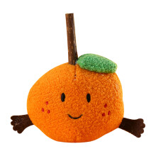 Pluche kattenspeeltje in oranje, perfect als cadeau voor kattenliefhebbers. Gemakkelijk schoon te maken kauwspeeltje met kattenkruid, leuk en uniek