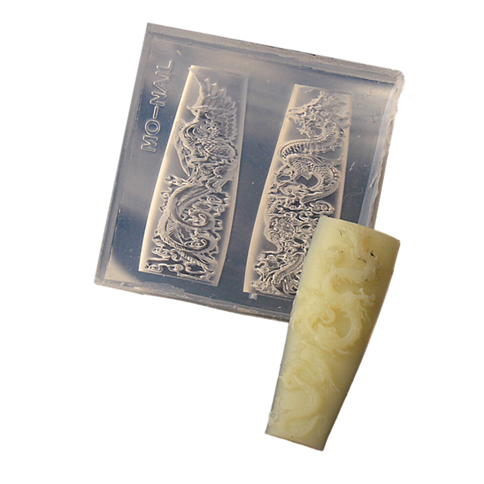 Nail Art Silicone Mold Beautiful 3D Nails Molds-AM71 Phoenix
