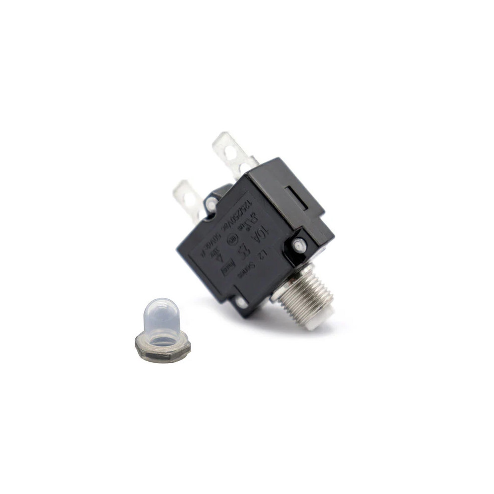 Manual Reset Thermal Circuit Breaker With Waterproof Cap, Compact Design For High Density Circuits (Easy To Install) 9173940233034