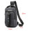 Polyurethane Fabric Backpack With Multi-purpose Small Sling And Adjustable Shoulder Strap 2