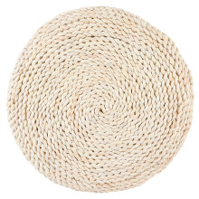 Eco-Friendly Straw Mat, Handwoven Tatami Cushion for Yoga Meditation Zen Tea Ceremony, Portable Sitting Cushion, Japanese Style Floor Pillow, Ergonomi