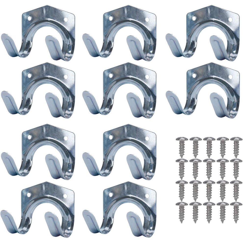 Galvanized Metal Utility Hooks, Easy To Install Storage Hanger Hooks, Wall Mounted For Tool Organizer In Gardens, Balconies, Sheds 9004841619828