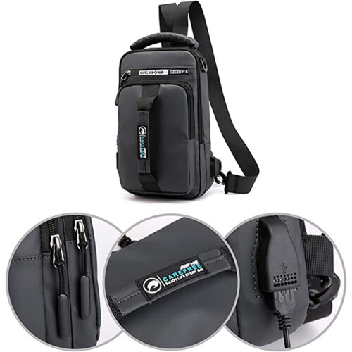 Σακίδιο πλάτης Sling: Ευέλικτη τσάντα crossbody για άνδρες και γυναίκες, εργονομικός 2