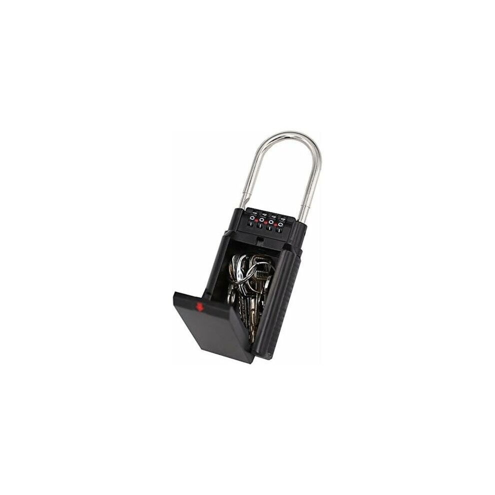 Secure Key Storage Solution, Resettable Code Portable Key Lock Box For Convenient Access, Made Of Aluminum Alloy Steel With Weatherproof Design For 9169997070210