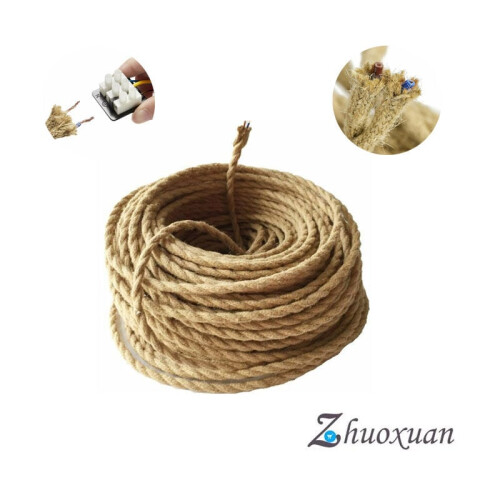 Fabric Outside And Copper Inside Lamp Cord, Versatile For Multiple Applications