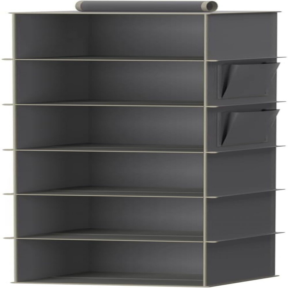 Innovative Closet Organizer, Tilt Design Hanging Closet Organizer With Heavy Duty Material, Non-Woven Fabric For Optimal Closet Space 9128293827881