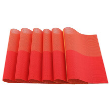 Decorative Placemats Set, PVC Heatproof Washable Non-Slip Table Mats for Dining, Stylish Fabric Place Mat Reusable for Home Kitchen Hotel Business
