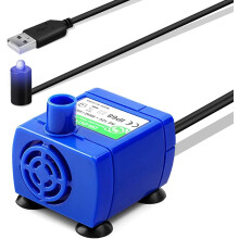 Bomba de repuesto de larga duración para bebederos de mascotas, funcionamiento ultrasilencioso (menos de 40 dB), diseño fácil de limpiar,