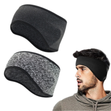 Suave y cómodo, se mantiene en su lugar, resistente al viento, forro polar de doble cara, diadema calentadora de orejas, para hombres y mujeres.