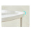 Luxury Double Layer Rolling Bedside Shelf, White, Plastic & Iron 5