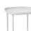 Luxury Double Layer Rolling Bedside Shelf, White, Plastic & Iron 14