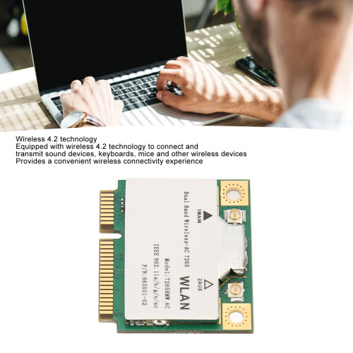 7265HMW 1200Mbps Mini PCIe Wireless Network Card with Bluetooth 4.2 2