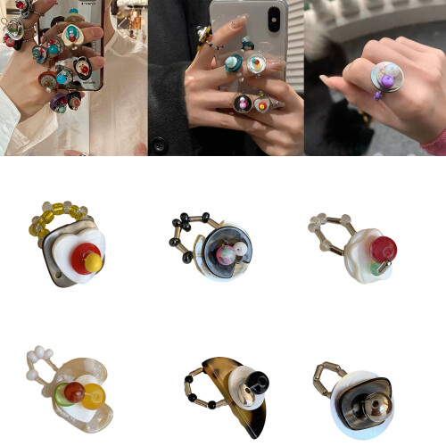 Elastic Adjustable Rings Unique Fritillary Strench Rings-5 2