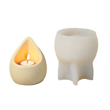 Silicone Crafts Moulds Raindrop Shaped Pen Holders Molds Candle