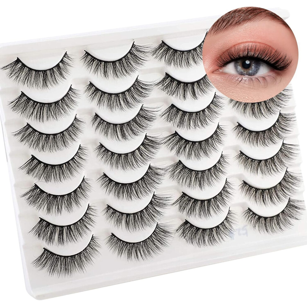 Wispy 3D Effect Eyelashes, Ultra-Thin Air Black Band, Reusable False Eyelashes For Featherweight Strip Lashes