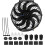 Ultra-thin Radiator Fan Design, Engine Bay Clearance Optimized For Seamless Modifications, High Performance Electric Cooling Fan Keeps Engine 1