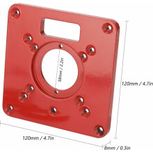 Router Table Insert Plate, Aluminum Alloy For High-Precision Woodworking Engraving, Facilitates Precise Drilling And Mounting Of Any Router, Smooth