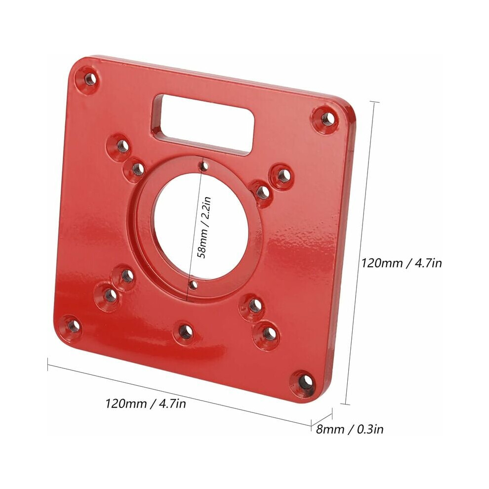 Router Table Insert Plate, Aluminum Alloy For High-Precision Woodworking Engraving, Facilitates Precise Drilling And Mounting Of Any Router, Smooth 9169997071460