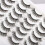 Βλεφαρίδες Cat Eye Wispy Style, Τριπλές Διπλές Βλεφαρίδες Air με 3D Clear Band, Μαλακή Λεπτή 3