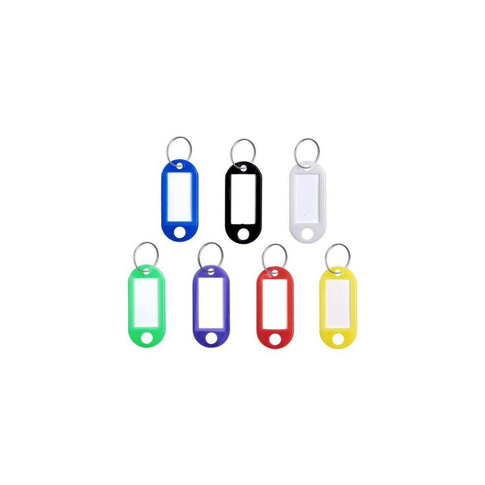 Label Window Key Tags, Tough Plastic For Customizable Identification, Multipurpose Key Chains With Split Ring Key Ring, 70 Pcs 9405630919233
