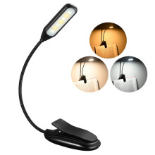 Umweltfreundliche, wiederaufladbare Leselampe, augenschonende Klemmleuchte mit 9 LEDs, flexible Schreibtischlampe für individuell anpassbare