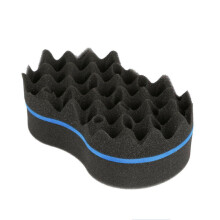 Afro Curling Coil för naturligt hår, två-i-ett-designad magisk barbersvamp med lätt och kompakt vridverktyg