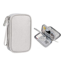 Sacoche de rangement pour accessoires électroniques, poignée de transport et rangement polyvalent pour appareils électroniques de voyage, étui