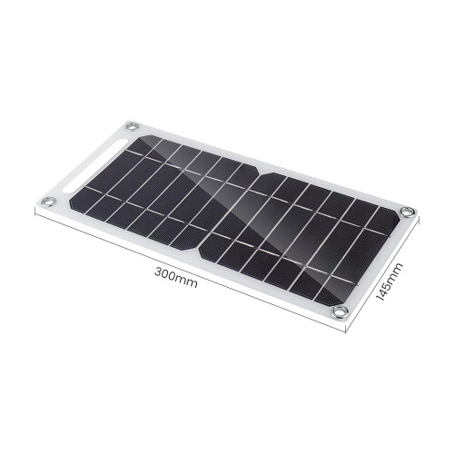 Monocrystalline Solar Panel Charger, Portable 6W Outdoor Solution for Multiple Fixing Modes, Reflective Surface for Enhanced Durability 1