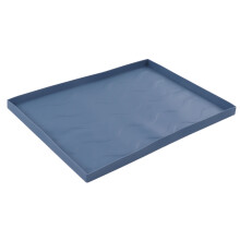 Grande tappetino protettivo in silicone blu per griglia BBQ, misura 30x40cm
