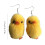 Boucles d'oreilles pendentif canard jaune, doux et mignon, 3